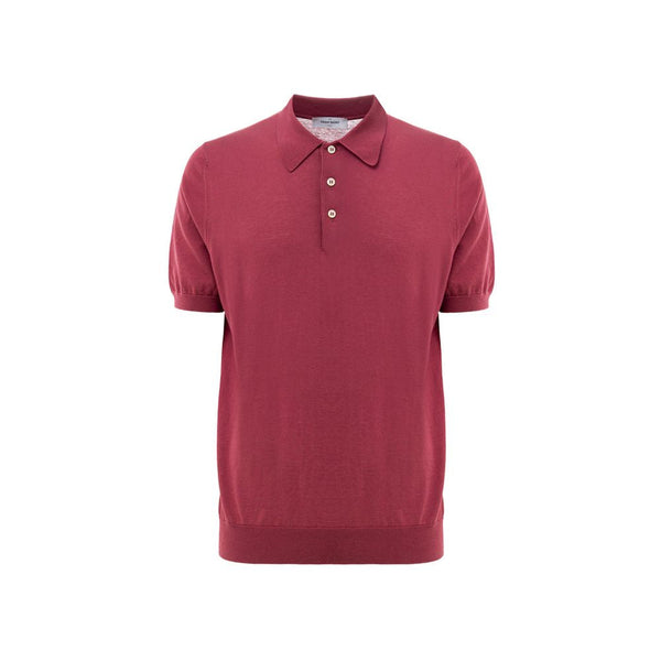 Red Cotton Polo Shirt Gran Sasso