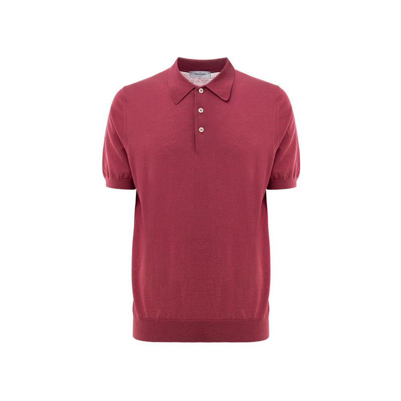 Red Cotton Polo Shirt Gran Sasso