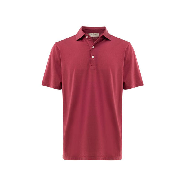 Red Cotton Polo Shirt Gran Sasso