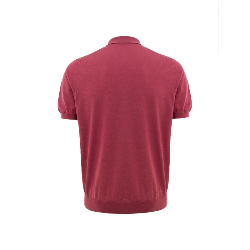 Red Cotton Polo Shirt Gran Sasso