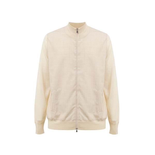 Beige Wool T-Shirt Gran Sasso
