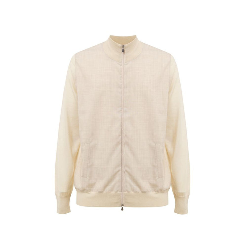 Beige Wool T-Shirt Gran Sasso