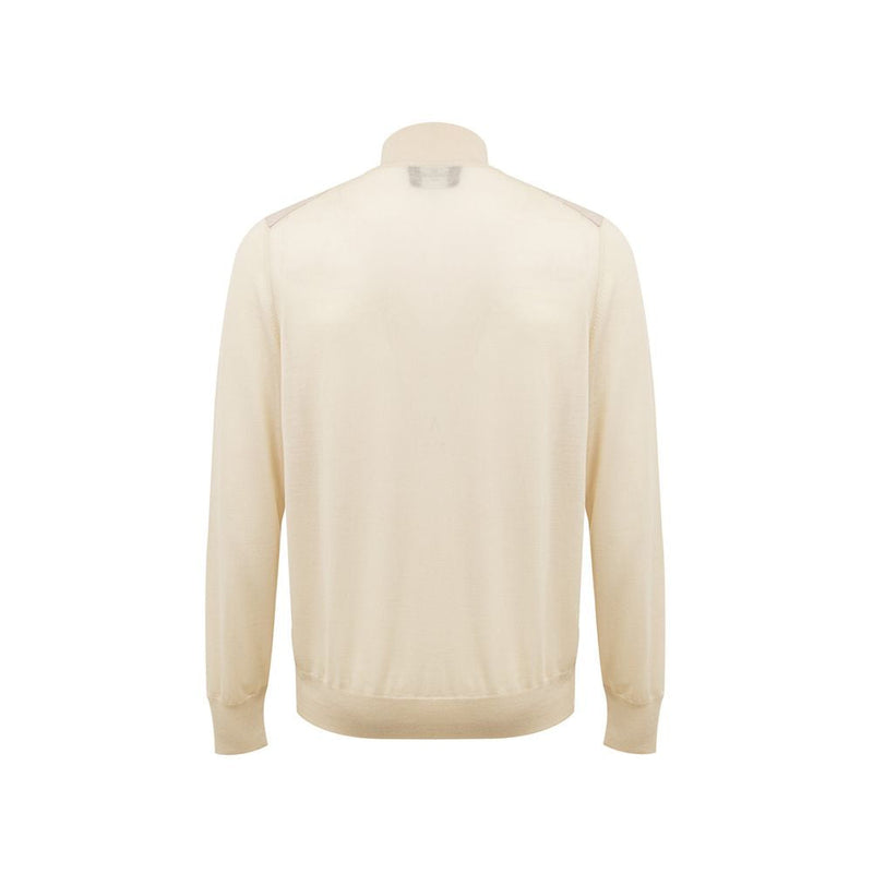 Beige Wool T-Shirt Gran Sasso