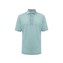 Blue Linen Polo Shirt Gran Sasso
