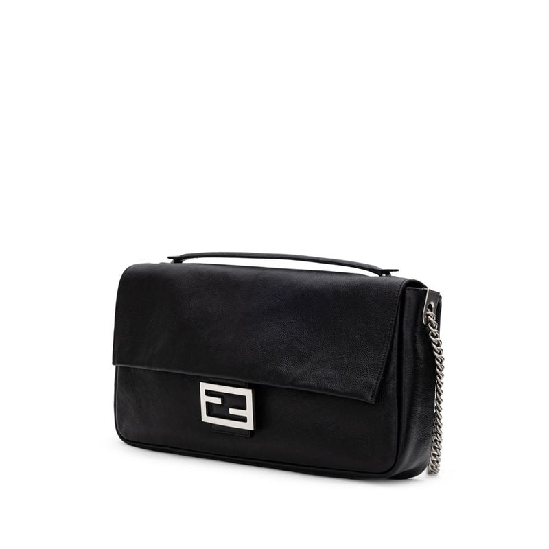 Black Leather Shoulder Bag Fendi