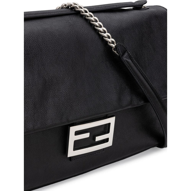Black Leather Shoulder Bag Fendi