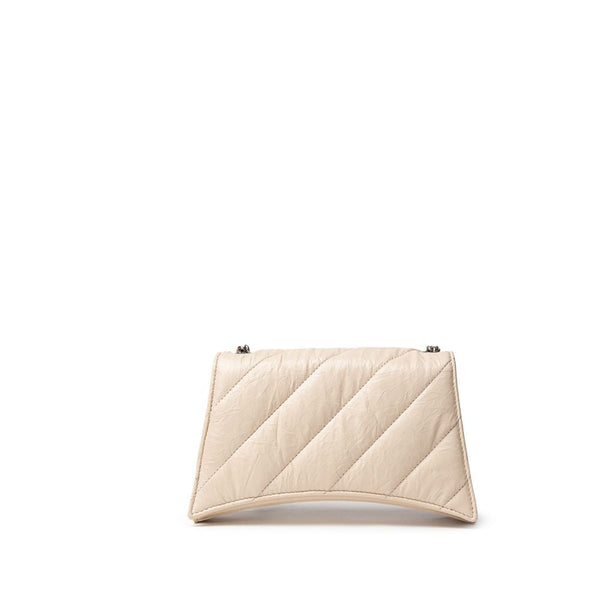 Beige Leather Shoulder Bag Balenciaga