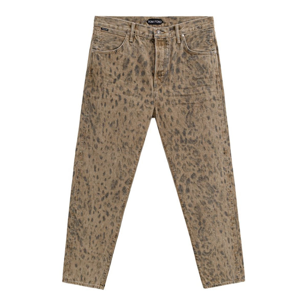 Beige Cotton Tapered Jean Tom Ford
