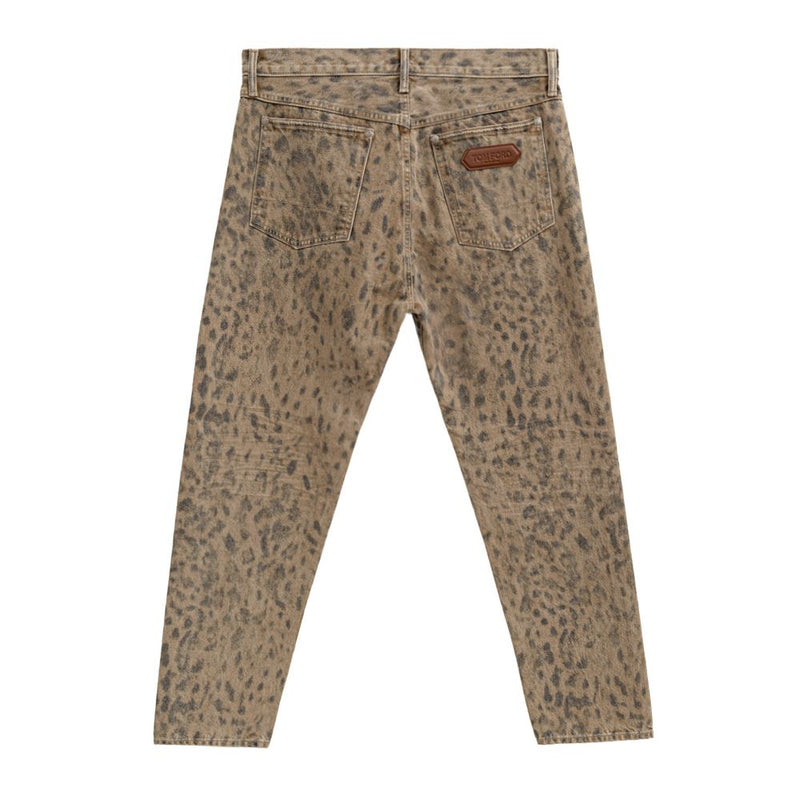 Beige Cotton Tapered Jean Tom Ford