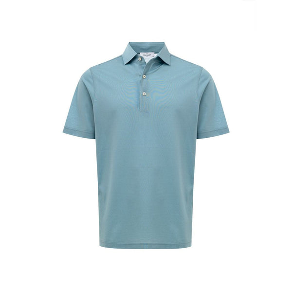 Blue Cotton Polo Shirt Gran Sasso