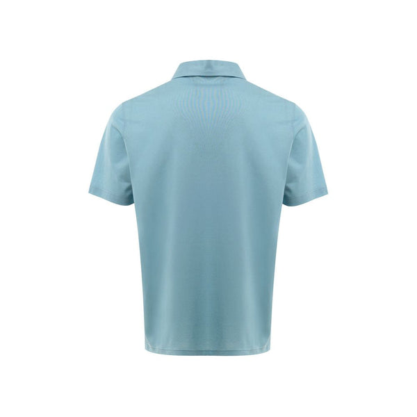 Blue Cotton Polo Shirt Gran Sasso