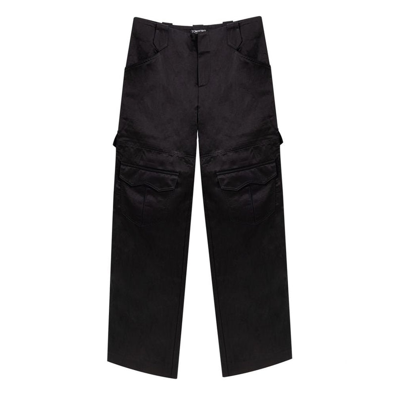 Black Viscose Cargo Pant Tom Ford