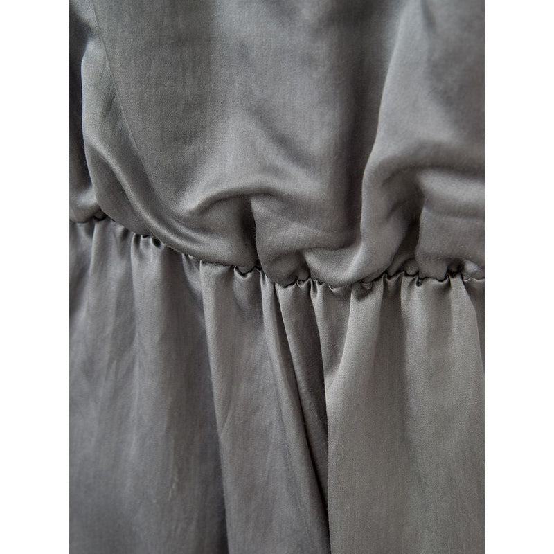 Gray Silk Long Lardini