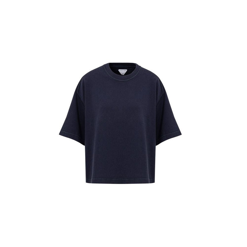 Blue Cotton T-Shirt Bottega Veneta