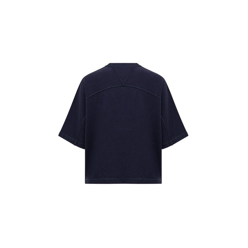 Blue Cotton T-Shirt Bottega Veneta