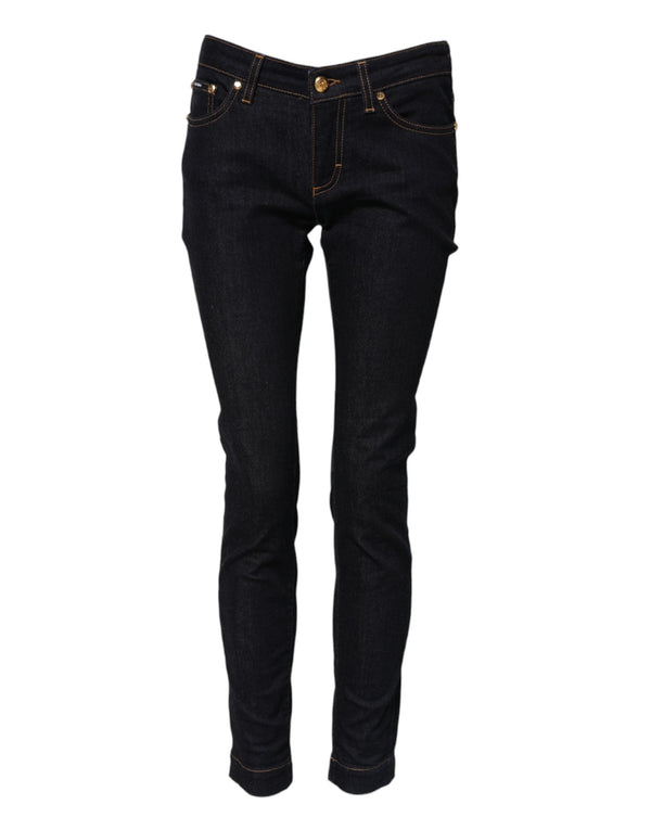 Blue Cotton PRETTY LowWaist Skinny Denim Jeans Dolce & Gabbana