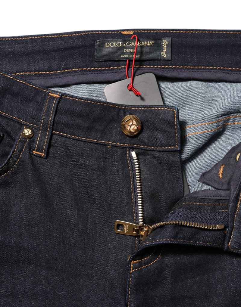Blue Cotton PRETTY LowWaist Skinny Denim Jeans Dolce & Gabbana
