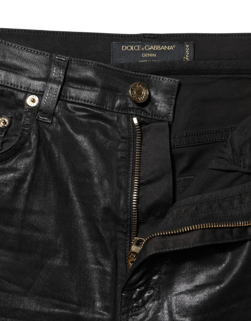 Black GRACE High Waist Skinny Denim Jeans Dolce & Gabbana