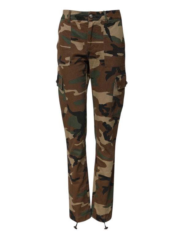 Multicolor Camouflage Cargo Pants Dolce & Gabbana
