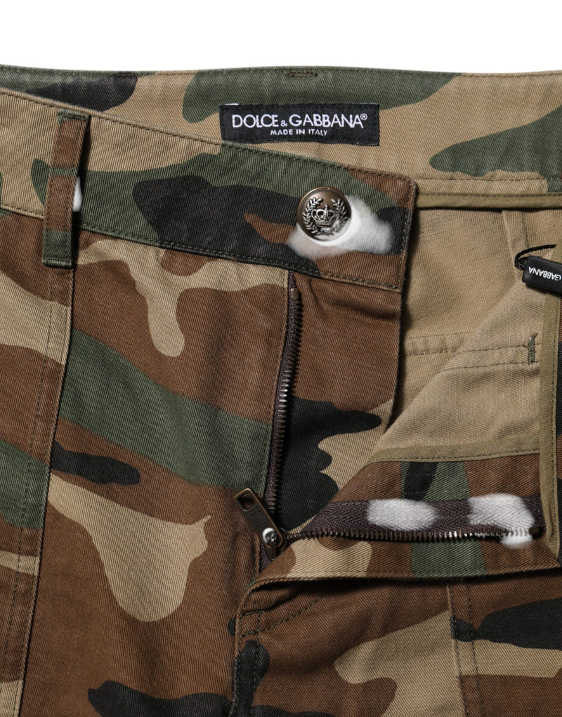 Multicolor Camouflage Cargo Pants Dolce & Gabbana