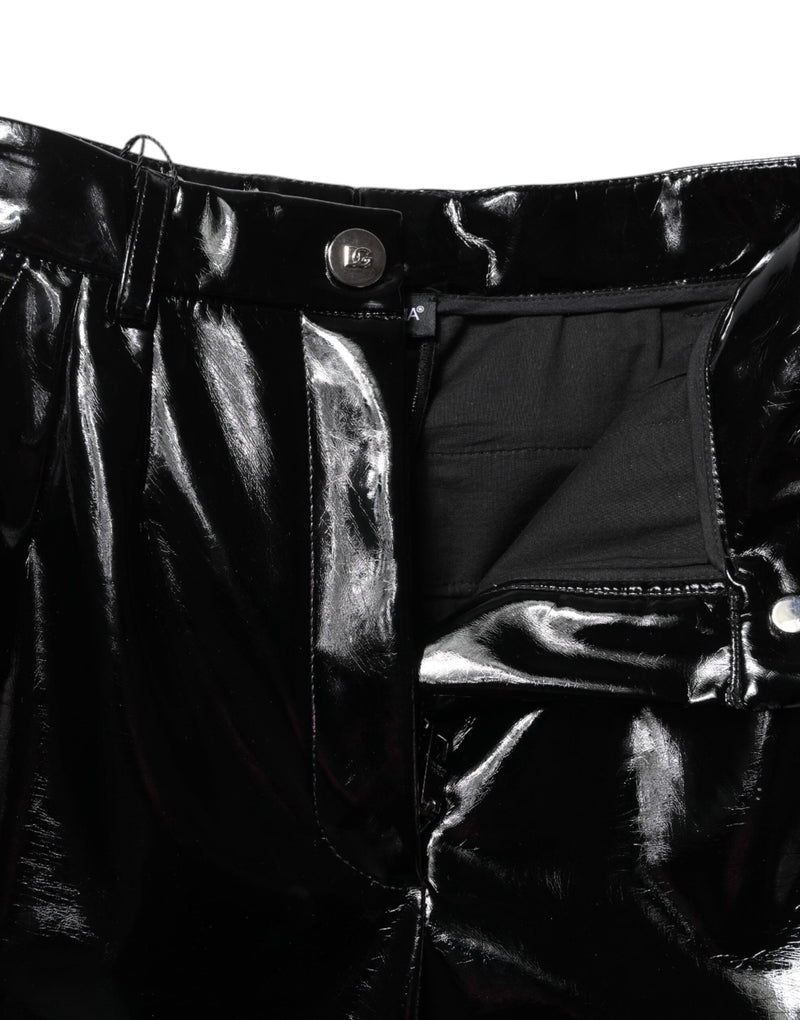 Black High Waist Cargo Bootcut Pants Dolce & Gabbana