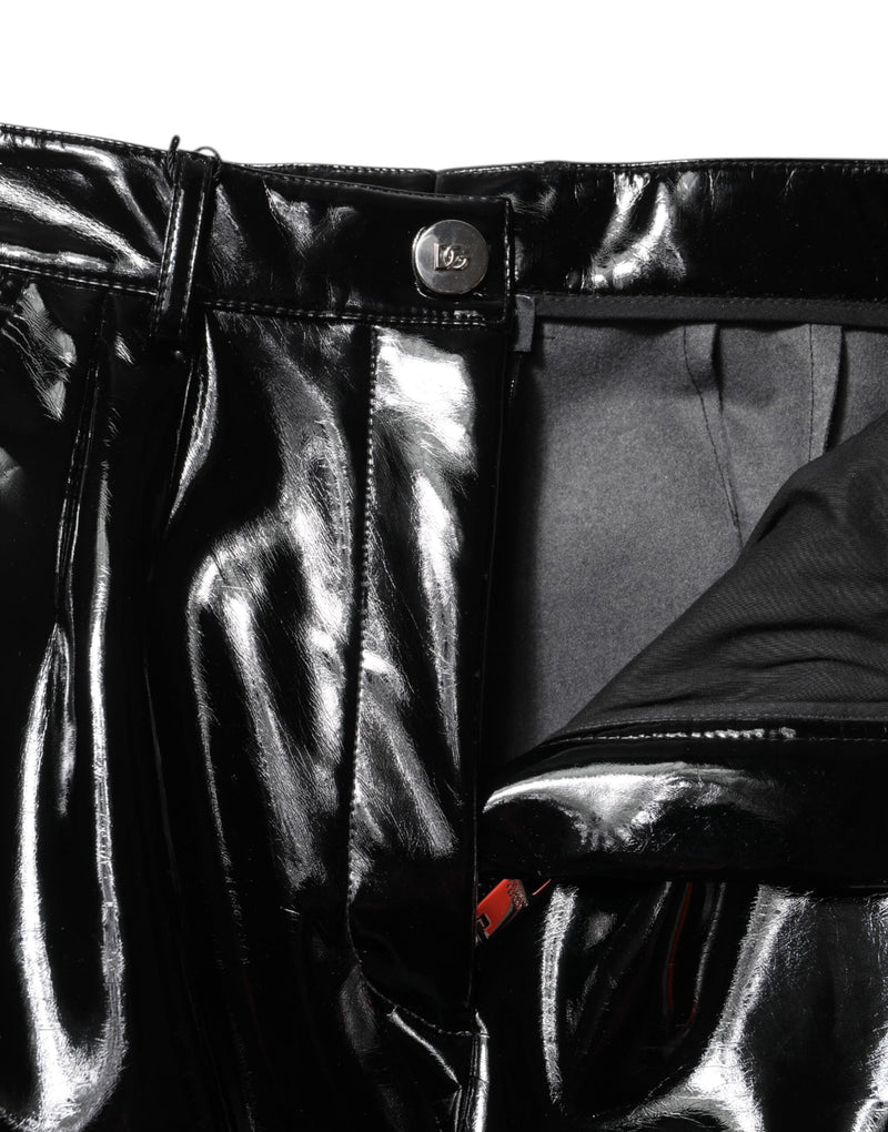 Black High Waist Cargo Bootcut Pants Dolce & Gabbana