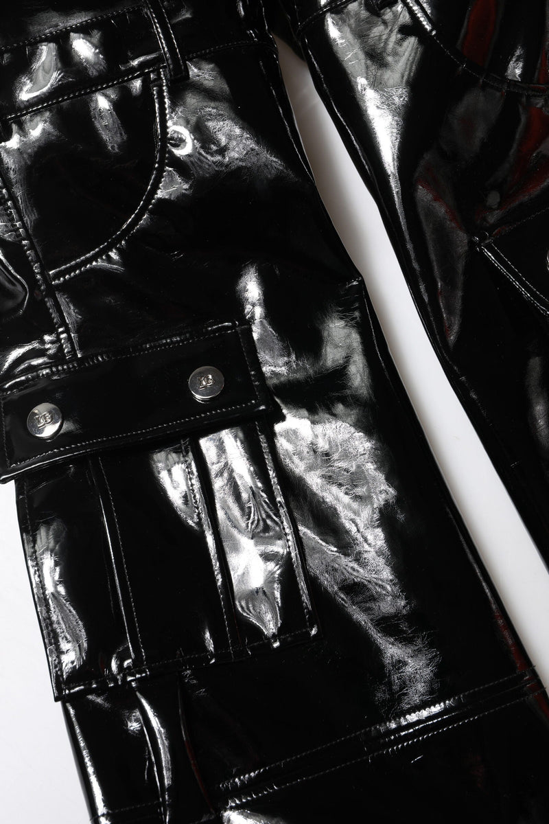 Black High Waist Cargo Bootcut Pants Dolce & Gabbana