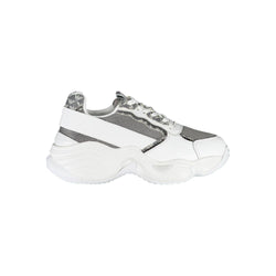 White Polyester Sneaker Emporio Armani