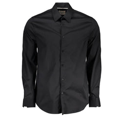 Black Cotton Shirt Guess Jeans