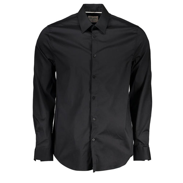 Black Cotton Shirt Guess Jeans