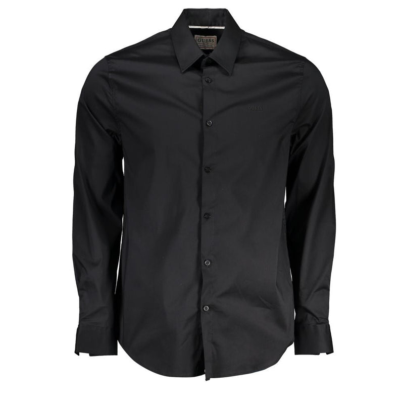 Black Cotton Shirt Guess Jeans