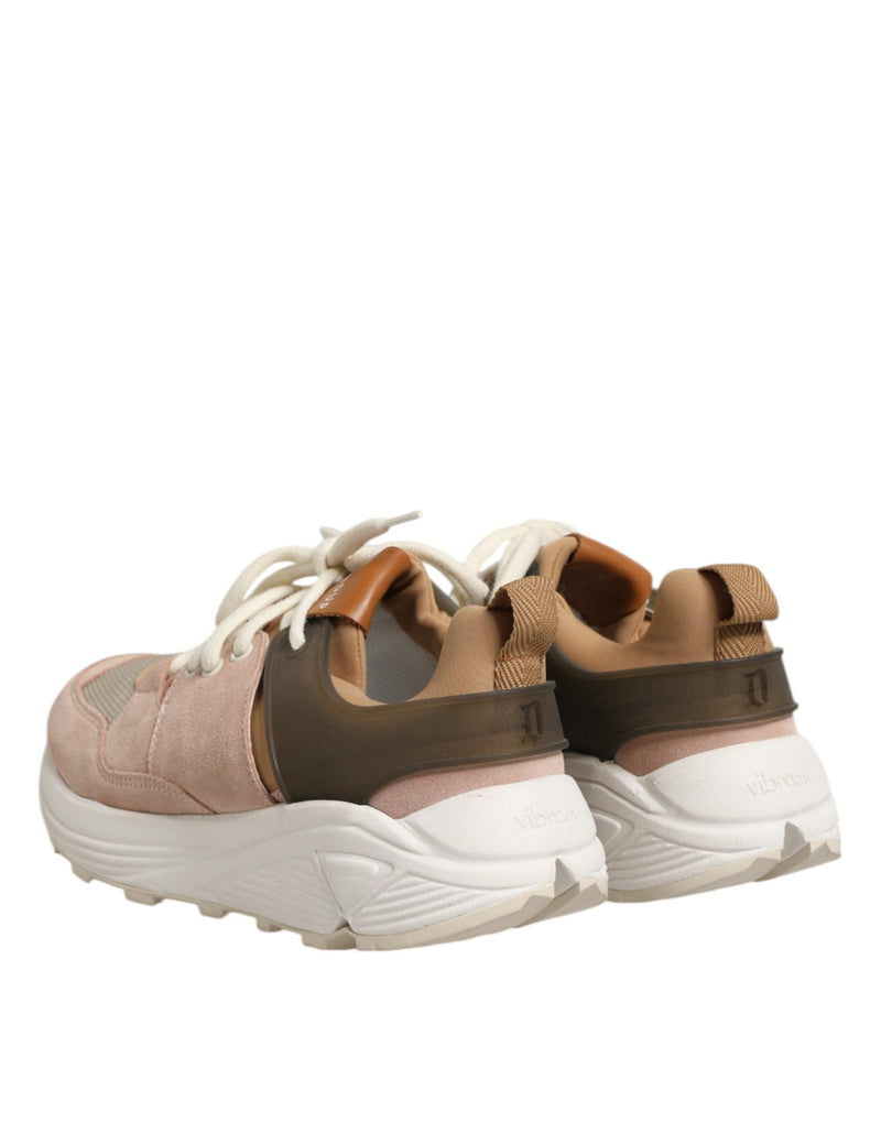 Multicolor Suede Low Top Women Sneakers Shoes Dondup