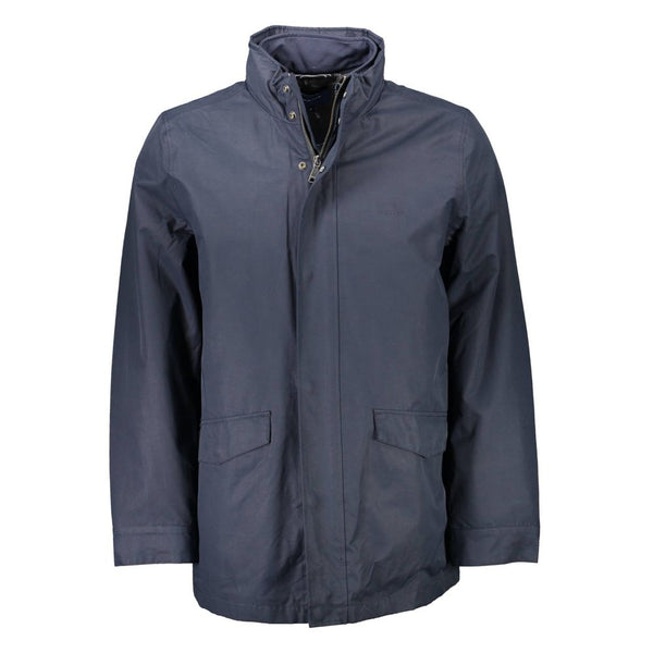 Blue Polyester Jacket Gant