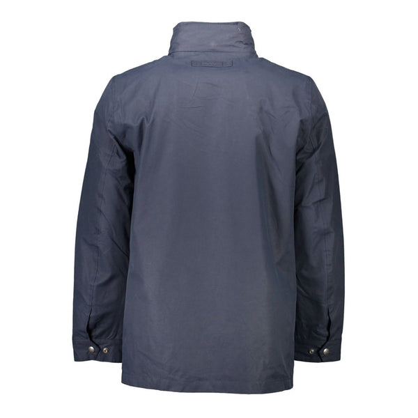 Blue Polyester Jacket Gant
