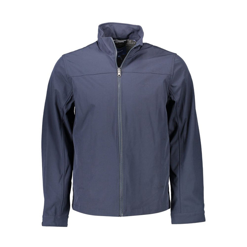 Blue Polyester Jacket Gant