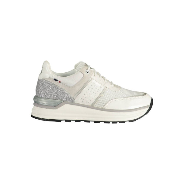 White Polyester Sneaker U.S. POLO ASSN.