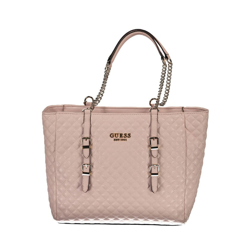 Pink Polyethylene Handbag Guess Jeans