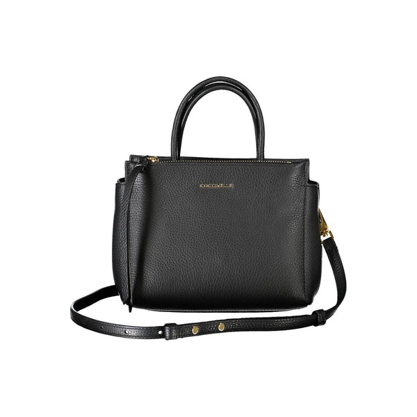 Black Leather Handbag Coccinelle