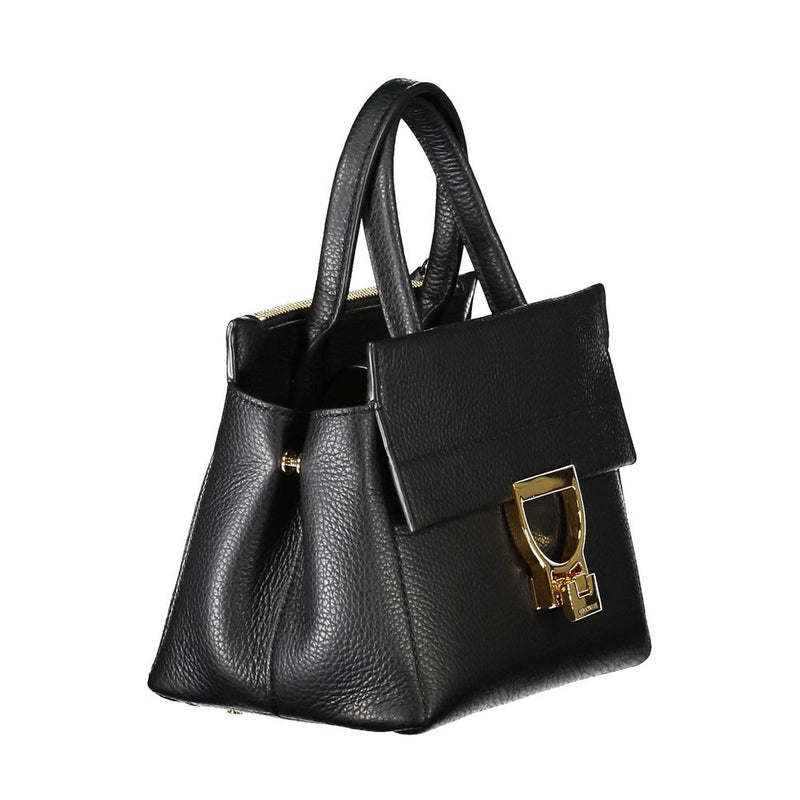 Black Leather Handbag Coccinelle