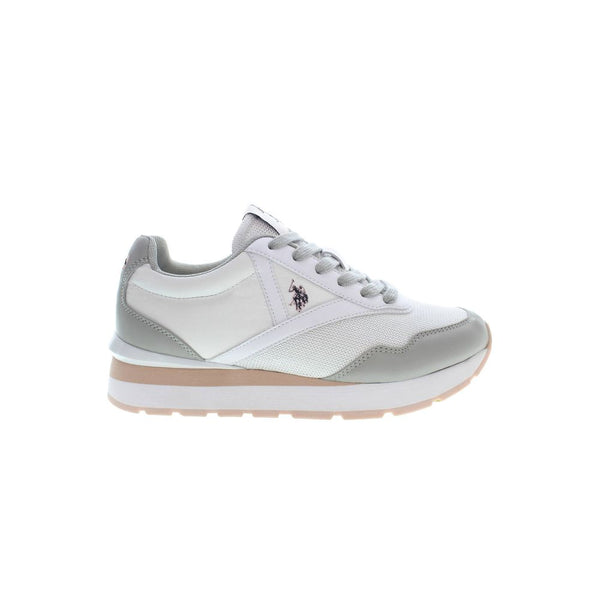 White Polyester Sneaker U.S. POLO ASSN.