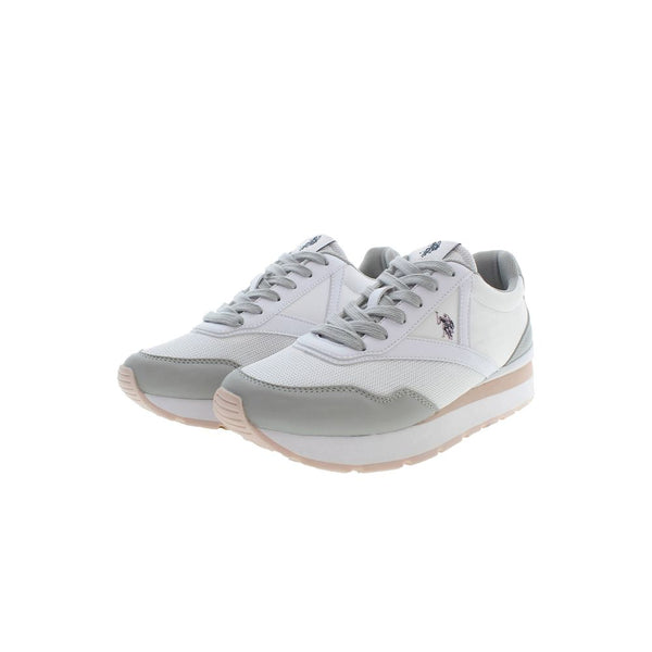 White Polyester Sneaker U.S. POLO ASSN.