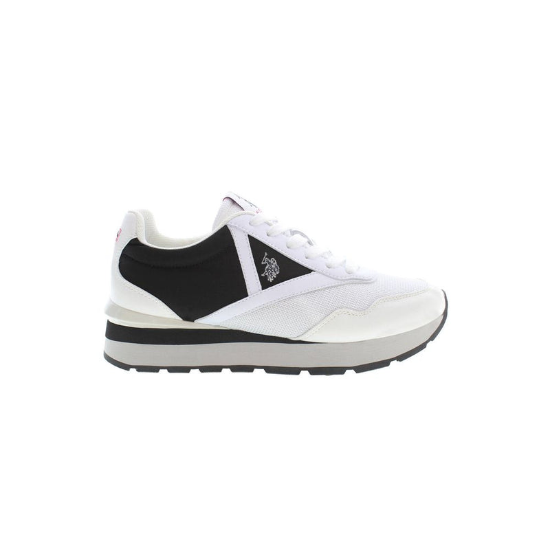 White Polyester Sneaker U.S. POLO ASSN.