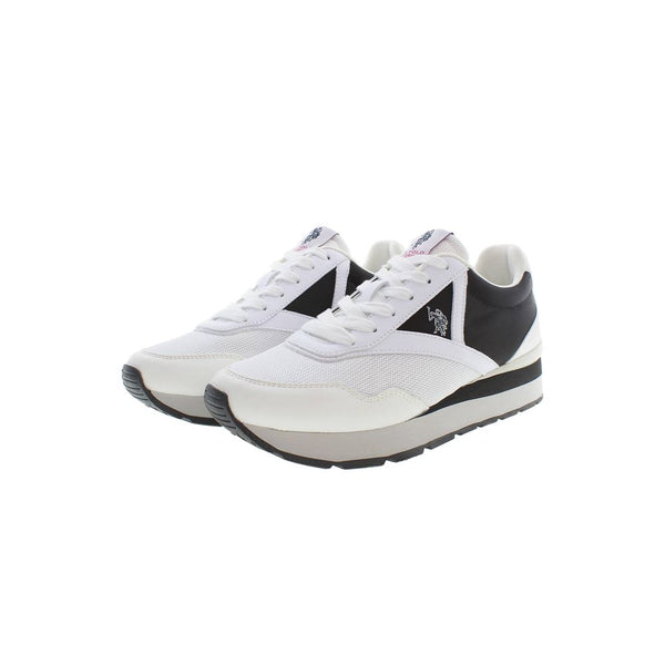 White Polyester Sneaker U.S. POLO ASSN.