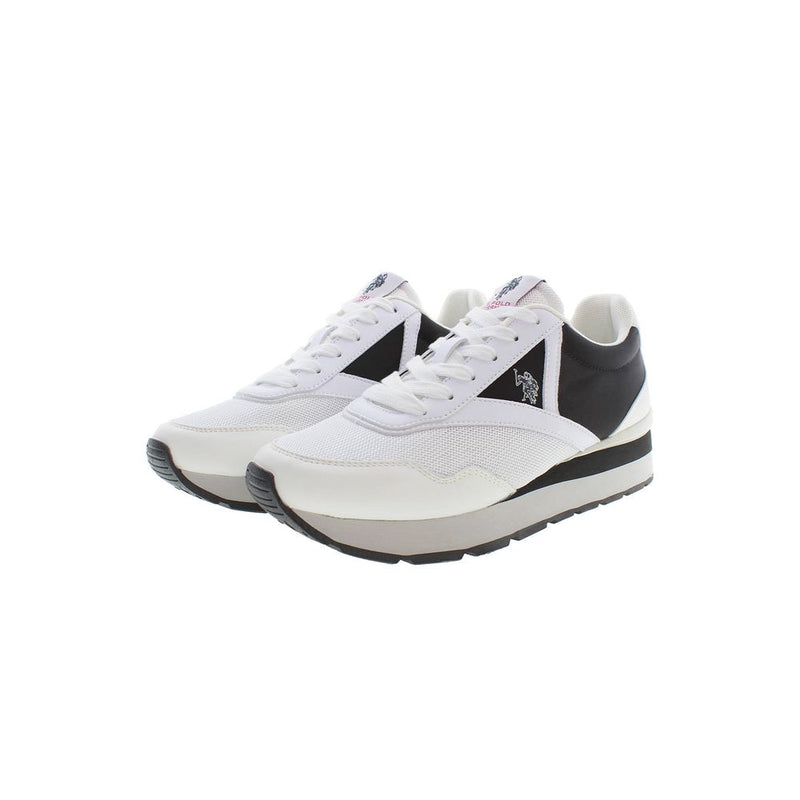 White Polyester Sneaker U.S. POLO ASSN.