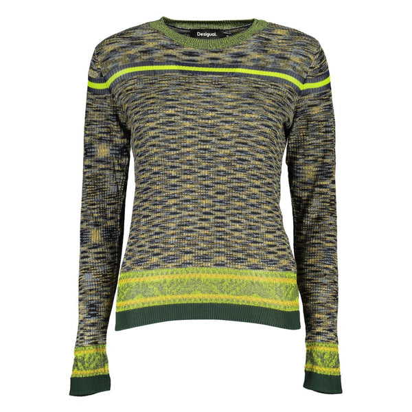 Green Cotton Sweater Desigual