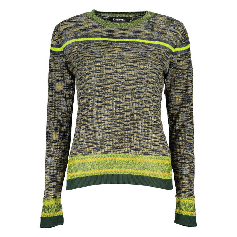 Green Cotton Sweater Desigual