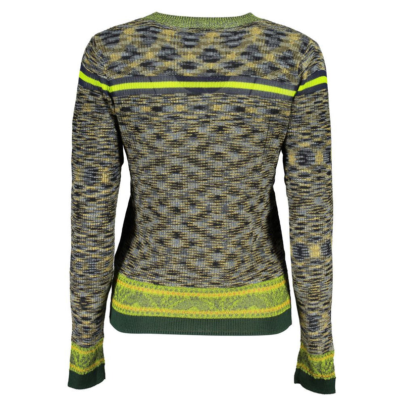 Green Cotton Sweater Desigual