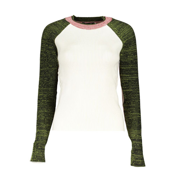 White Polyester Sweater Desigual