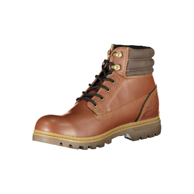 Brown Polyester Boot Carrera