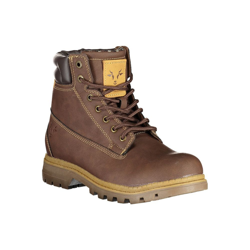 Brown Polyester Boot Carrera